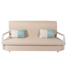 Divano letto MCW-M83, sofà, funzione letto box superficie sdraiata, 190x185cm ~ stoffa/tessuto beige