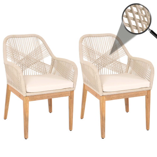 Chaise de jardin MCW-H56b (lot de 2) 1