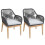 Chaise de jardin MCW-H56b (lot de 2) 1