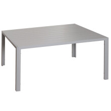 Alu-Esstisch MCW-N40, Tisch Bistrotisch Gartentisch Balkontisch, wetterfest 140x80cm