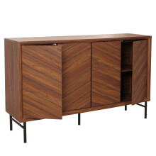 Sideboard MCW-M50, Schrank Kommode Highboard Anrichte, Massiv-Holz Mango 94x151x40cm