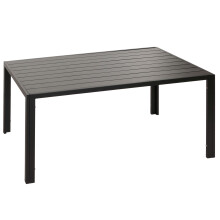 Alu-Esstisch MCW-N40, Tisch Bistrotisch Gartentisch Balkontisch, wetterfest 140x80cm