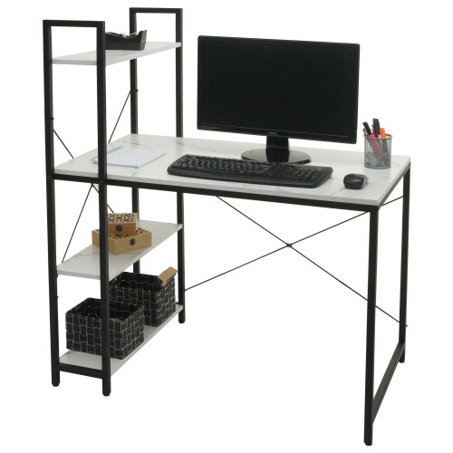 Bureau avec étagère MCW-K81 1