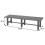 Banc de jardin en aluminium MCW-K60 3