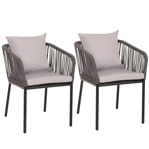 Chaise de jardin MCW-N41 (lot de 2)