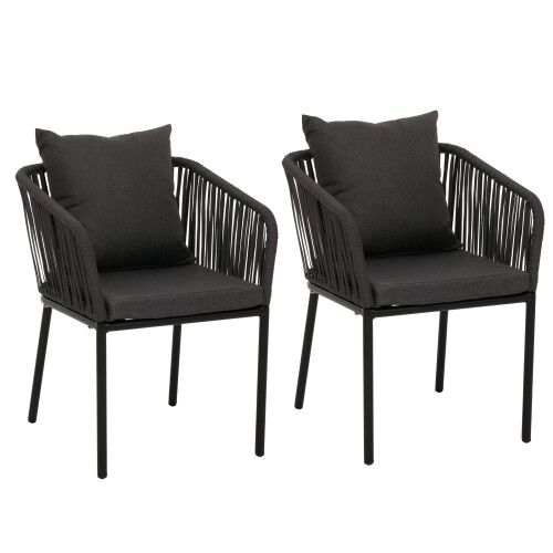 Chaise de jardin MCW-N41 (lot de 2)