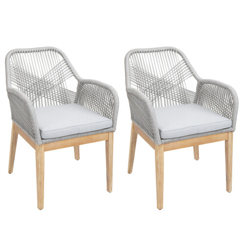 Chaise de jardin MCW-H56b (lot de 2)