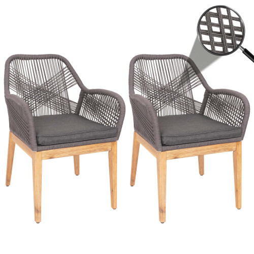 Chaise de jardin MCW-H56b (lot de 2) 1
