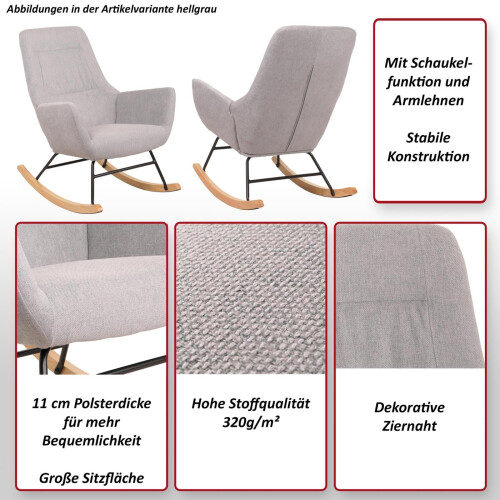 Chaise à bascule MCW-N13 1