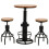 Set table de bar + 2x tabourets de bar MCW-N17 1