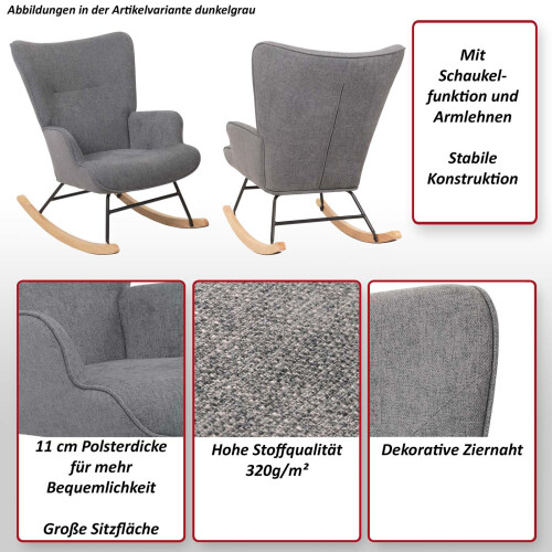 Chaise à bascule MCW-N14 1