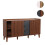 Sideboard MCW-M48, Kommode, Schiebetür Staufach, MDF 81x150x40cm 11