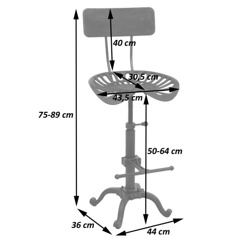 Tabouret de bar MCW-N26 2