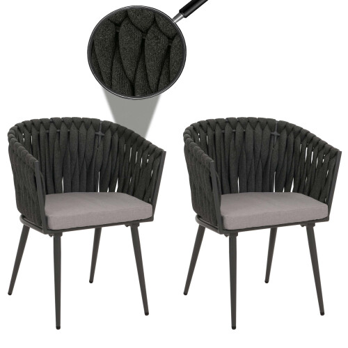 Chaise de jardin MCW-N38 (lot de 2) 1