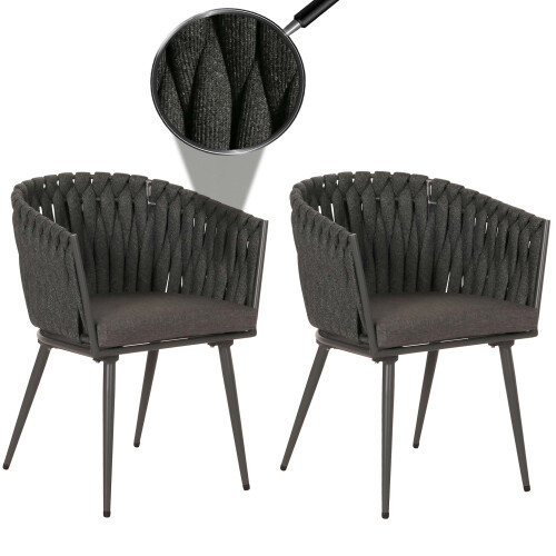 Chaise de jardin MCW-N38 (lot de 2) 1
