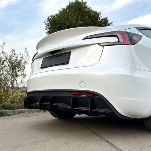 Auto Achterbumper Diffuser Spoiler Lip voor  Model 3 2023+ Auto Styling Accessoires 1