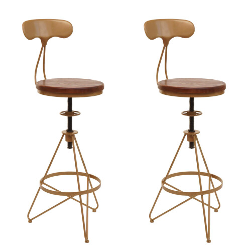 Tabouret de bar MCW-N18 (lot de 2)
