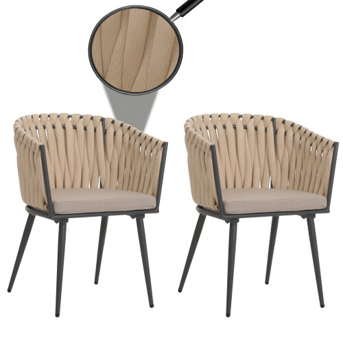 Chaise de jardin MCW-N38 (lot de 2) 1