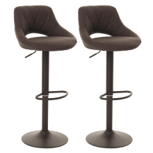 Lot de 2 tabourets de bar MCW-N64
