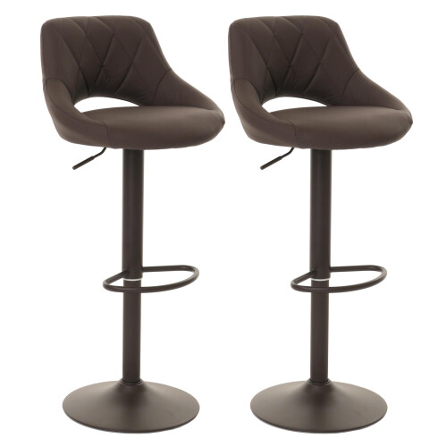 Lot de 2 tabourets de bar MCW-N64