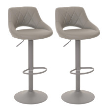 Lot de 2 tabourets de bar MCW-N64