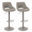 Lot de 2 tabourets de bar MCW-N64 1