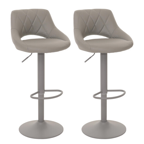 Lot de 2 tabourets de bar MCW-N64