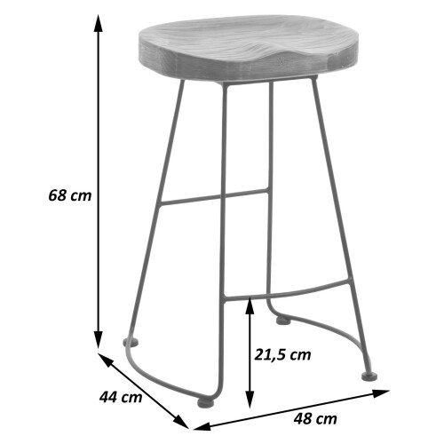 Tabouret de bar MCW-N25 2