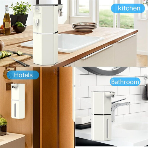 Automatic Soap Dispenser Touchless Foaming: Rechargeable Soap Dispenser Foam Wall Mounted for Bathroom 2