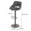 Lot de 2 tabourets de bar MCW-N64 3