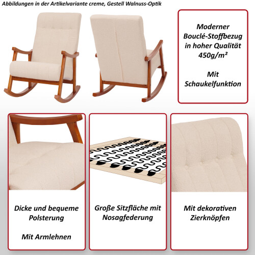 Fauteuil à bascule MCW-K10 2