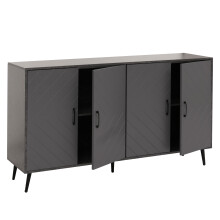 Sideboard MCW-N89, Kommode Schrank Highboard Anrichte, Fischgrätenmuster Melamin Holz, 88x150x40cm