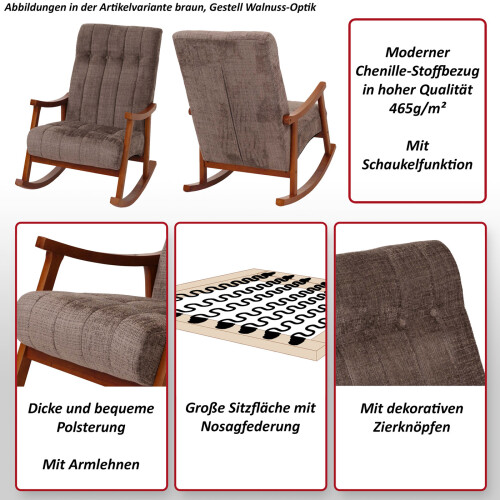 Fauteuil à bascule MCW-K10 2