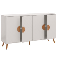 Sideboard MCW-N89, Kommode Schrank Highboard Anrichte, Fischgrätenmuster Melamin Holz, 88x150x40cm