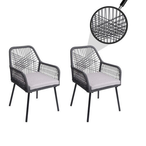 Chaise de jardin MCW-O12 (lot de 2) 1