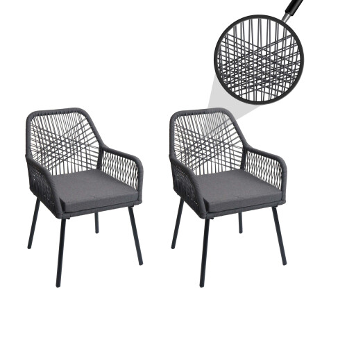 Chaise de jardin MCW-O12 (lot de 2) 1