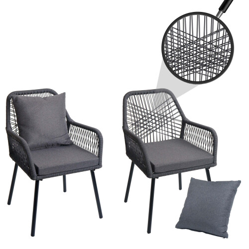 Chaise de jardin MCW-O12 (lot de 2) 1