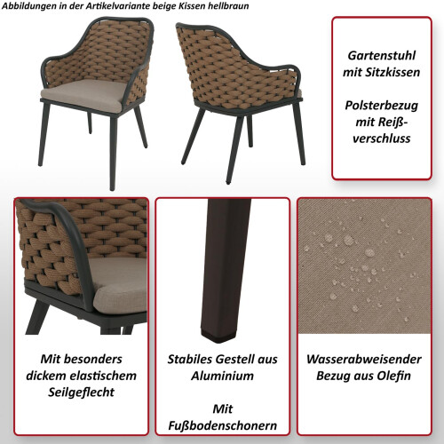 Chaise de jardin MCW-O16 (lot de 2) 1