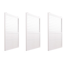 3er-Set Aluminium Schiebetür für Pergola MCW-L46, Terrassenüberdachung, Lamellenpaneel Modul, 206x272cm
