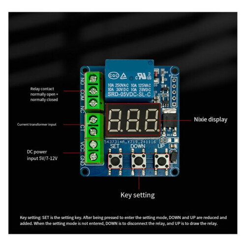 5V 5A Überstromschutz-Sensormodul AC-Strommessungserkennung Überlastschutz 1