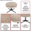 Tabouret rembourré MCW-P32 2