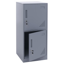 Spind MCW-P63, Schließfach Wertfachschrank Schließfachschrank 2 Türen, 90x38x45cm Stahl
