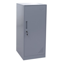 Armadietto MCW-P63, con serratura, armadio ufficio faldoni documenti, con appendiabiti, 90x38x45cm, acciaio ~ grigio