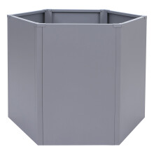 Hochbeet MCW-P64, Metallhochbeet Gemüse-/Pflanzbeet Blumenkasten Pflanzkübel Garten Stahl 77x100x88cm