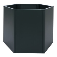 Hochbeet MCW-P64, Metallhochbeet Gemüse-/Pflanzbeet Blumenkasten Pflanzkübel Garten Stahl 77x100x88cm