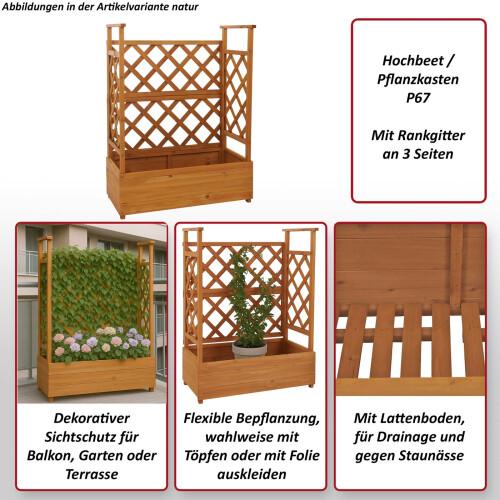 Jardinière sur pied surélevée MCW-P67 2