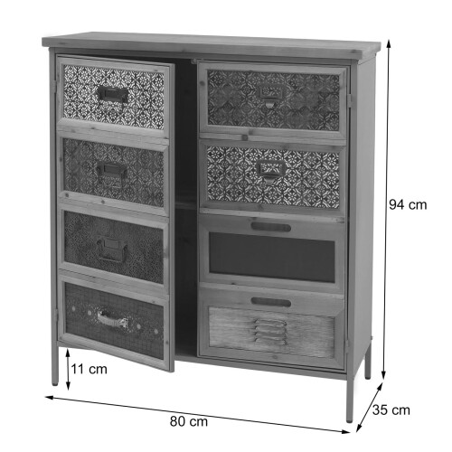 Commode de pharmacien MCW-O79 1