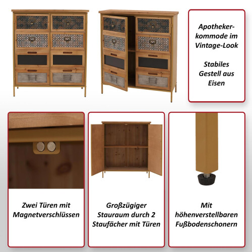 Commode de pharmacien MCW-O79 2