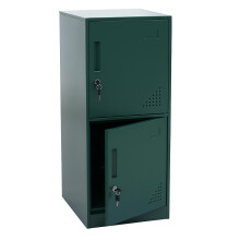 Spind MCW-P63, Schließfach Wertfachschrank Schließfachschrank 2 Türen, 90x38x45cm Stahl