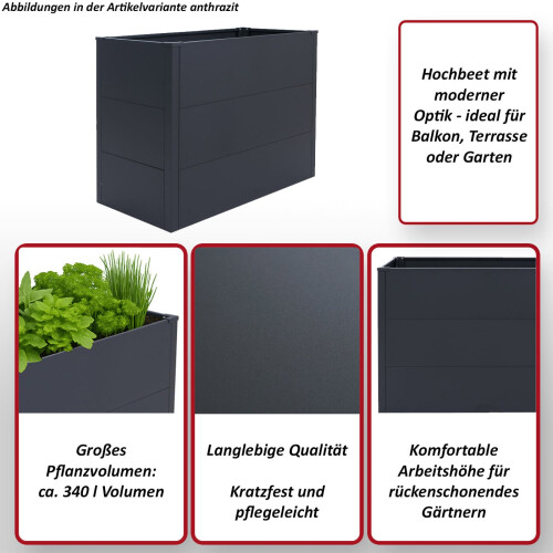 Jardinière sur pied surélevée MCW-P64 2
